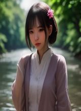 御姐风格优雅长裙造型，成熟女性站立于城市街头，气质知性端庄，薄荷绿配色